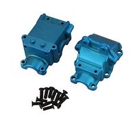VLIZO Metal Wave Box Gear Box Upper and Lower Cover 144001-1254 Suitable for 1/14 WLtoys 144001 RC Car Spare Parts Car Accessories (Color : Black)