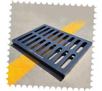 VLKLPZAHAK Rejilla De Drenaje De Garaje De 50x25cm, Cubierta De Drenaje De Zanja De Hierro Fundido, Rejilla De Drenaje De Entrada De Concreto De Alta Resistencia(60x40x4cm-24x16x1.6in)