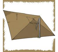 VLKLPZAHAK Sombrilla De Recambio Para Sombrilla De Exterior 3x4m 8 Costillas Toldo De Repuesto Para Cubierta Voladiza Cubierta De Reemplazo Para Sombrilla Rectangular Dosel De Reemplazo Protección UV(