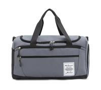 Vllcsla Bolsa de Deporte Bolsa de Lona Deportiva para Hombre y Mujer Bolsa de Lona de Gimnasia de 32,26 l con Bolsillo Húmedo y Compartimento para Zapatos, Bolsa de Lona Impermeable (Gris)