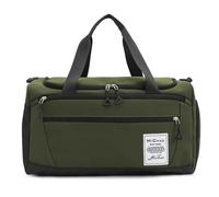 Vllcsla Bolsa de Deporte Bolsa de Lona Deportiva para Hombre y Mujer Bolsa de Lona de Gimnasia de 32,26 l con Bolsillo Húmedo y Compartimento para Zapatos, Bolsa de Lona Impermeable (Verde)
