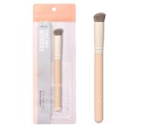 Vllcsla Brocha Correctora Angulada, Rosa, Paquete Individual, para Difuminar el Pulido Fijador con Cosmético Líquido, Crema y Polvo para Ocultar Ojeras, Crema para Ojos, Prebase e Iluminador