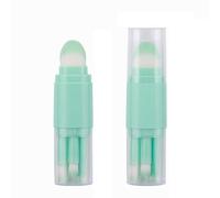 Vllcsla Brochas de Maquillaje 5 en 1 Portátil, 8 cm Corta, Incluye Brocha para Base, Brocha para Reflejos, Brocha para Sombras de Ojos, Brocha para Cejas, Brocha para Labios, Mango de Plástico