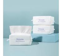 Vllcsla Toallas Faciales Desechables Toalla Facial Desechable de Limpieza Profunda Pañuelo de Algodón para Cuidado de Piel Húmeda y Seca de Cara - Toallitas Limpiadoras Faciales