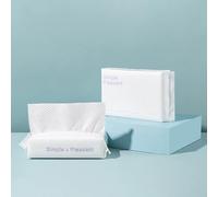 Vllcsla Toallas Faciales Desechables Toalla Facial Desechable de Limpieza Profunda Pañuelo de Algodón para Cuidado de Piel Húmeda y Seca de Cara - Toallitas Limpiadoras Faciales
