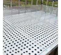 Vllentin Chapa Perforada de Acero Inoxidable 304,Placa Perforada anticaídas,Expandido Metal Malla Placa Pantalla Decorativas Mallas,Apertura de 8 mm,para Balcones Escaleras Valla Jaula