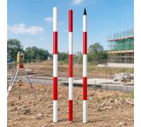 Vllentin Varilla De Nivel For Trabajos Viales Y TopografíA Terrestre,Poste TopográFico De Aluminio Segmentado,Varilla De Prismas Seccional Desmontable,DiseñO Ligero,ConexióN Roscada