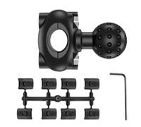 Vllold Adaptador de cabeza esférica, base de bola para motocicleta, rotación de 360 grados, soporte de montaje de metal para soporte de teléfono, cámara de acción y scooter
