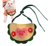 Vllold Babero para perro | Pañuelo de moda para perro, pañuelo para perro, tejido a mano, collar de cachorro de gato, cómodo y ajustable para perros pequeños y medianos