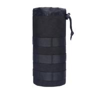 Vllold Bolsa para botella de agua, bolsa de transporte estable para botella de agua, bolsa de hidratación para botella de agua, funda para botella de agua para senderismo, viajes, camping, Black,