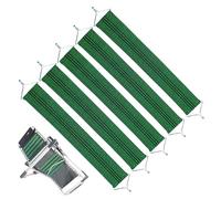 Vllold Cinturones de repuesto para sillas reclinables, juego de 5 telas de repuesto reforzadas para sillas de descanso, correas elásticas de carga fuertes para patio, playa, jardín, césped