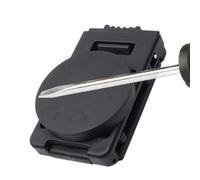 Vllold Clip magnético para cinturón de herramientas, clip magnético antideslizante para cinturón, funda de herramientas antideslizante, soporte magnético para herramientas para taladro,