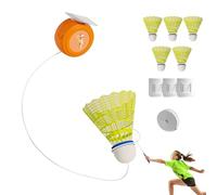 Vllold Dispositivo de bádminton Ajustable,Entrenadores de bádminton para la coordinación -Mano | Suministros de práctica de bádminton para Parques Infantiles, Jardines, Salas de Estar, Parques