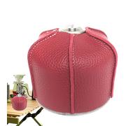 Vllold Funda pequeña para recipiente, de piel sintética, protector de almacenamiento, portátil, para mujeres y hombres, estufa de cocina al aire libre