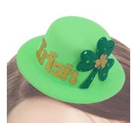 Vllold Horquilla para el cabello para festival irlandés, accesorios para disfraz del día de San Patricio, pinzas para el pelo de trébol para mujer, para reuniones diarias, fiestas, carnaval, sesión de