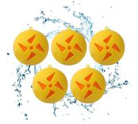 Vllold Juego de 5 globos de agua, bolas de salpicaduras de playa, divertidos y reutilizables para verano, niños, niñas, fiestas, patio trasero, juegos al aire libre