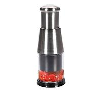 Vllold Picadora de ajo prensada a Mano, Picadora de ajo pequeña, picadora de Acero Inoxidable 304 | Picadora cortadora de Alimentos para ajo, nueces, Jengibre, perejil, Chile, pimientos, Setas