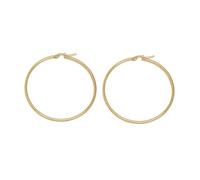 Vlnet | Pendientes de aro dorados/aros | mini-medio-maxi | acero chapado en oro | elaboración artesanal | níquel testado, talla única, Acero aleado, Sin gemas.