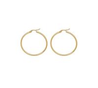 Vlnet | Pendientes de aro dorados/aros | mini-medio-maxi | acero chapado en oro | elaboración artesanal | níquel testado, talla única, Acero aleado, Sin gemas.