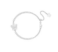 VLNET ® | Pulsera de tenis con ángel y letra | Plata 925 | El alfabeto de los ángeles de Roberto Giannotti | Inicial nombre | Medida ajustable, Taglia Unica, Plata de ley, Sin gemas.