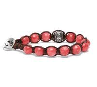 VLNET | Pulsera original tibetana con rueda de oración | Plata y piedras naturales | Unisex talla única | Hecho a mano y bendecido por los monjes tibetanos, Talla única, Algodón, No es una piedra