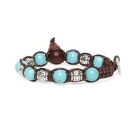 VLNET | Pulsera tamashii bolas alternas | Rueda de oración | plata 925, talla única, Plata de ley, Ágata Jade Ónix