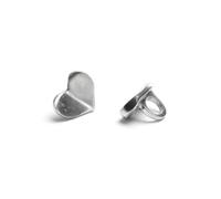 VLNET | Vestopazzo anillo vistoso de aluminio 100% reciclado| corazón convexo, barras, bombas lisas | elaboración artesanal | talla única, Aluminio, Sin gemas.