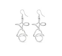 VLNET® | Vestopazzo Collar - Pendientes - Pulsera - Anillo | espiral, círculos concéntricos y curvas | Chapado en plata 925 | elaboración artesanal | níquel testted, talla única, Plata de ley, No es