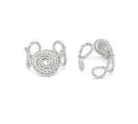VLNET® | Vestopazzo Collar - Pendientes - Pulsera - Anillo | espiral, círculos concéntricos y curvas | Chapado en plata 925 | elaboración artesanal | níquel testted, talla única, Plata de ley, No es