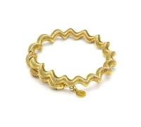 VLNET ® | Vestopazzo collar - pulsera - anillo - pendientes | efecto muelle trenzado | latón 100% reciclado | artesanía, talla única, Latón, No es una piedra preciosa