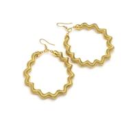 VLNET ® | Vestopazzo collar - pulsera - anillo - pendientes | efecto muelle trenzado | latón 100% reciclado | artesanía, talla única, Latón, No es una piedra preciosa