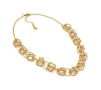 VLNET ® | Vestopazzo collar - pulsera - anillo - pendientes | multilíneas trenzadas, espiral, círculos, brazaletes | latón 100% reciclado | artesanía, talla única, Latón, No es una piedra preciosa