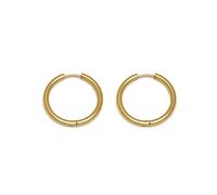 Vlnet | Vestopazzo pendientes hopps finos y serpiente | anillas cerradas | tamaño mini y pequeño | fabricación artesanal | níquel testted, talla única, Acero aleado, Sin gemas.