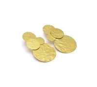 Vlnet | Vestopazzo pendientes mix placche | latón reciclado | Tamaño 5,5 cm | Níquel tested | Elaboración artesanal.