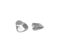 Vlnet | Vestopazzo pendientes piedra stone shape | plana o abombada | aluminio 100% reciclado | tamaño 4 cm | artesanía, Talla única, Aluminio, Sin piedra preciosa