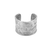 VLNET | Vestopazzo pulsera abierto rígido | doble textura lisa/serpiente | Altura 5 cm | aluminio 100% reciclado | medida ajustable talla única | elaboración artesanal