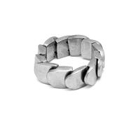 VLNET | Vestopazzo pulsera elástica con óvalos hecho a mano en aluminio 100% reciclado | tamaño ajustable