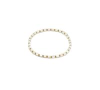 VLNET® | Vestopazzo pulsera elástica con perlas y rectángulos de nácar y acero 316L | colgante estrella, mariposa, concha, pez y corazón | Idea regalo, Taglia Unica, Plata de ley, Sin gemas.