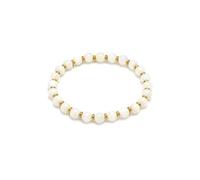 VLNET® | Vestopazzo pulsera elástica con perlas y rectángulos de nácar y acero 316L | colgante estrella, mariposa, concha, pez y corazón | Idea regalo, Taglia Unica, Plata de ley, Sin gemas.