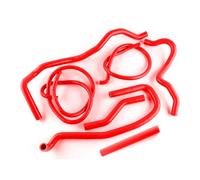 VLOCEMNYE Kit de Manguera de Radiador Refrigerante de Silicona Adecuado para Fo rd Fiesta Mk6 ST 150 Rojo