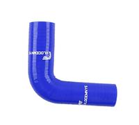 VLOCEMNYE Manguera de codo reductora de silicona de 90 grados, ID de 19 mm a 25 mm, longitud de 102 mm, 4 capas (5,4 mm) reforzado, turbo, intercooler, acoplador de tubería de admisión, manguera