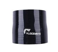 VLOCEMNYE Manguera de silicona con conector recto, ID 1 9/10" (48 mm) - 50 mm, longitud 0,76 m (760 mm), 4 pliegues reforzados Turbo/refrigerador intermedio/conector de tubería de admisión, tubos
