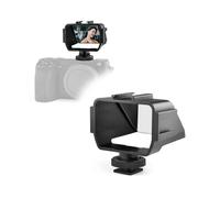 Vlog Selfie Mirror Flip Screen for Mirrorless Cameras, Reverse Mirror, 3 Cold Shoe Mounts, Sony A7 Fujifilm XT