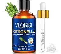 VLORISL Aceite Esencial de Citronela 30 ml Aroma Cítrico para Difusor y DIY