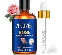 VLORISL Aceite Esencial de Rosa 30 ml aroma floral elegante para difusor humidificador compatible velas aromaticas jabones DIY hogar dormitorio tocador ambiente femenino cuidado personal suave