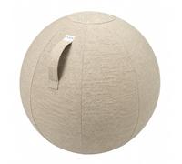 VLUV Bol STOV - Balón de Gimnasia ergonómico para Oficina, con Funda de Tela Lavable, Transpirable, con asa de Transporte y protección para rodar, para Oficina en casa y Embarazo, 60 hasta 65 cm