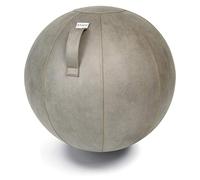 VLUV VEEL - Pelota de Ejercicio de Piel sintética de 65 cm de diámetro, Color Gris, para tu Salud y tu Entrenamiento de Espalda, Sentado Saludable en casa y en la Oficina