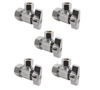 Vαlvula de cierre de αngulo de giro de 1/4 cuarto de alta resistencia, cuerpo cuadrado, entrada NOM Comp de 1/2 pulg. x salida de compresiσn OD d