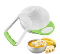 VLYX Triturador de comida de bebé, bebé tazón de puré con mango largo antideslizante y varilla de molienda fácil de usar tazón de puré conveniente bebé tazones de fuente de puré de comida de bebé Set