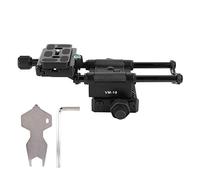 VM - 10 Deslizador de cámara Macro, Rail de Enfoque para DSLR con Dos Orificios para Tornillos de 1/4" y 3/8", Soporte Adaptador Ajustable de precisión para fotografía de p
